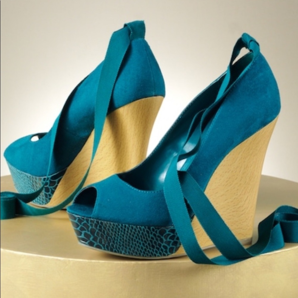 Sexy teal Open toe